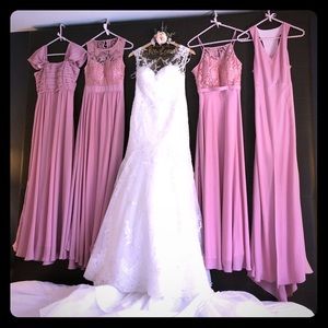 Custom-made bridesmaid dresses
